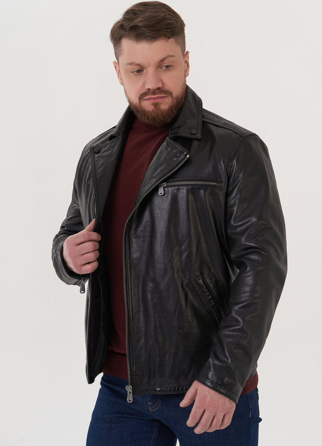 Мужская кожаная куртка 