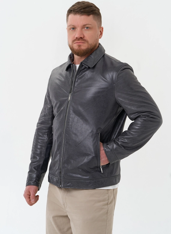 Мужская куртка из натуральной кожи 