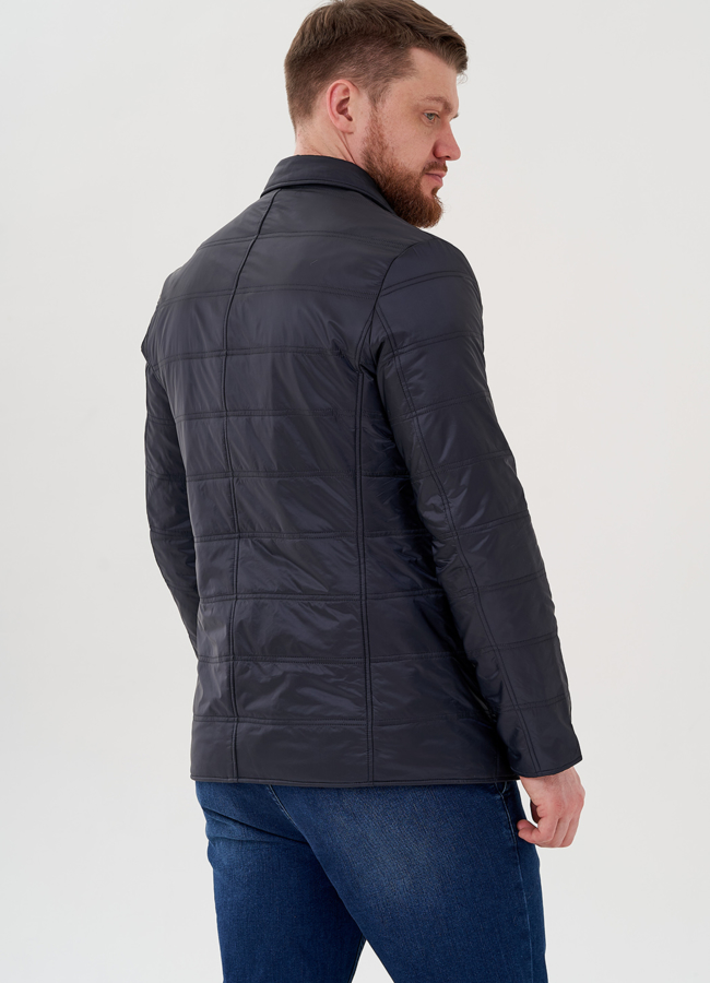 Мужская куртка синего цвета  модель № 24356 универмаг малина