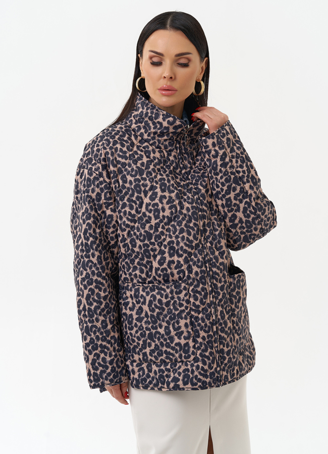 Женская двухсторонняя куртка модель № 29934 универмаг малина