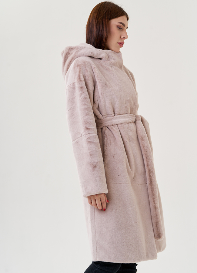 Пальто из искусственного меха модель № 23486 универмаг малина