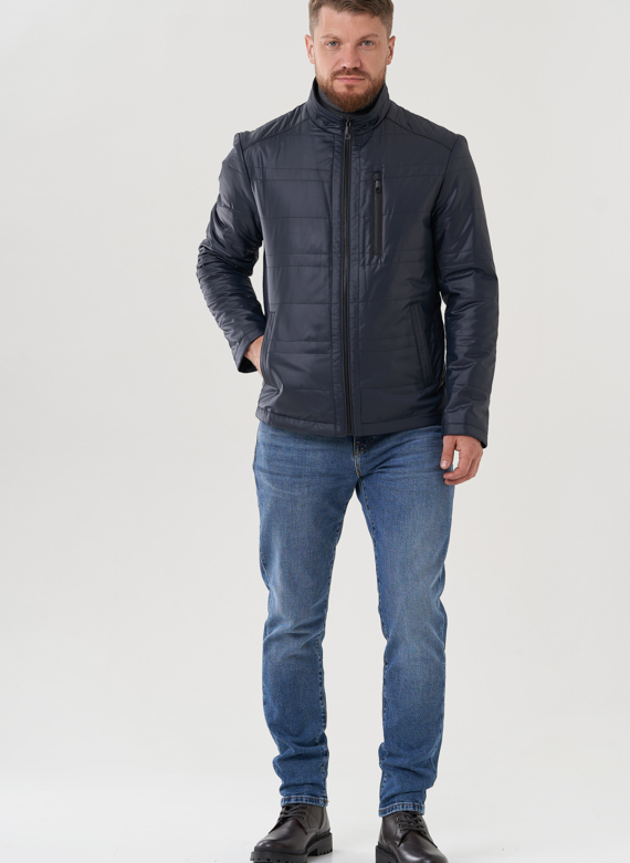 Мужская куртка синего цвета 