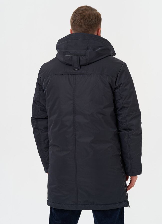 Мужской пуховик с капюшоном модель № 28274 универмаг малина